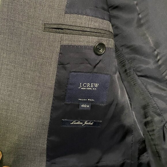 J Crew Ludlow Blazer Jacket size 40R Italian Wool - Picture 6 of 9